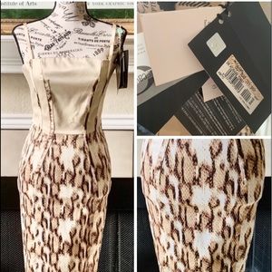 NWT! Roberto Cavalli silk Cheetah Print Dress 38 4